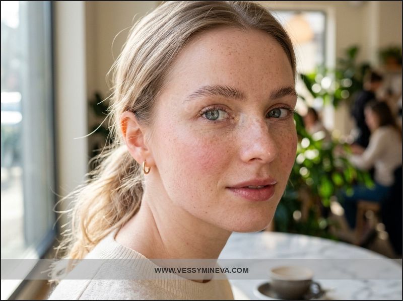 Натурална кожа с лек блясък — skinimalism тенденция 2026