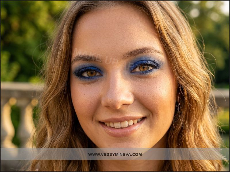 Blue eyeshadow — colorful trend 2026
