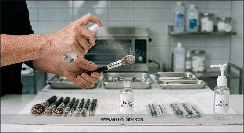 Professional makeup tools — hygiene and quality in prom makeup