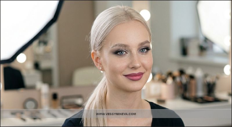 Overloaded prom makeup — the mistake of too many products