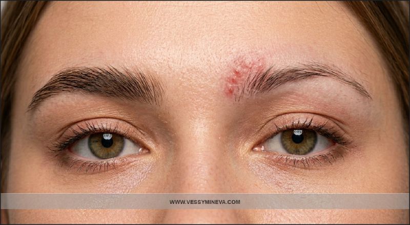 Eyebrow mistakes before prom — comparison between properly shaped and over-plucked brow